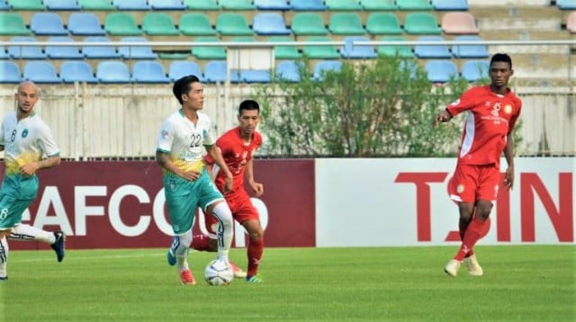 សកម្មភាពប្រកួតជើងទី២រវាងក្រុមណាហ្គាវើលជាមួយ Yangon United នៅមីយ៉ាន់ម៉ា, រូបភាពពី AFC
