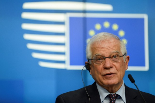 ប្រមុខគោលនយោបាយការបរទេសអឺរ៉ុប Josep Borrell ។ រូបថត AFP