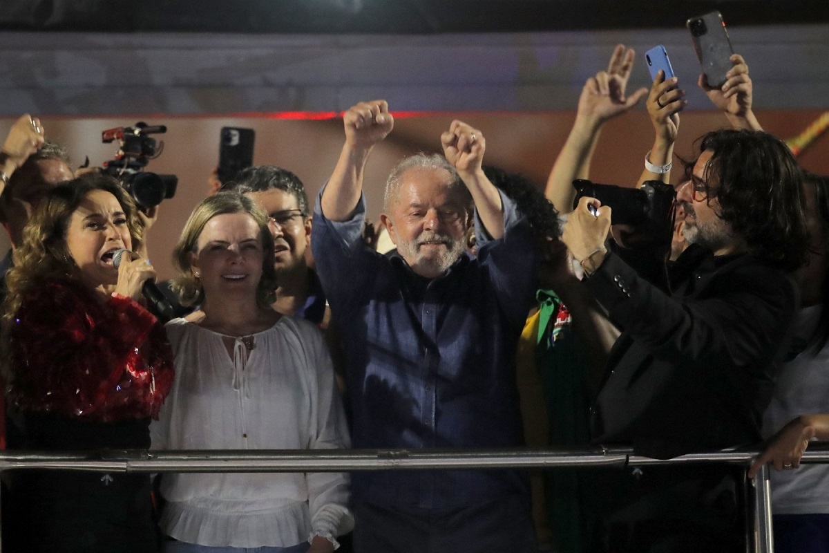 លោក Luiz Inacio Lula da Silva ឈ្នះការបោះឆ្នោតប្រធានាធិបតីប្រេស៊ីល។ រូបថត AFP