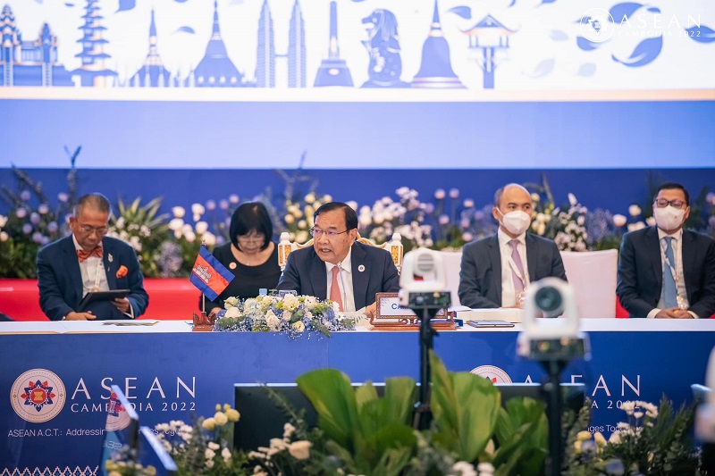 លោកប្រាក់ សុខុន រដ្ឋមន្រ្តីការបរទេសកម្ពុជា និងជាប្រេសិតពិសេសអាស៊ានលើបញ្ហាមីយ៉ាន់ម៉ា។ រូបភាពយកពី ASEAN Cambodia 2022