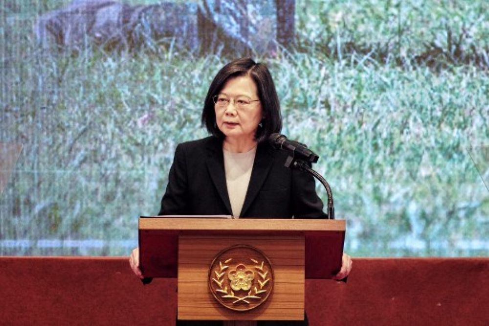 លោកស្រី Tsai Ing-wen ប្រធានាធិបតីតៃវ៉ាន់។ រូបភាព៖ AFP