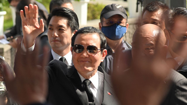 លោក Ma Ying-jeou  អតីតប្រធានាធិបតីតៃវ៉ាន់។ រូបភាព AFP
