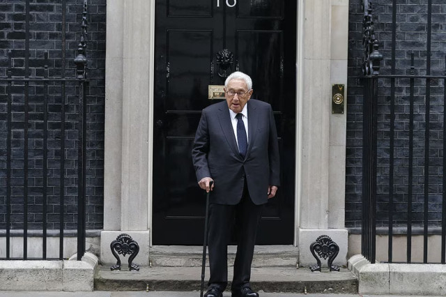 អតីតរដ្ឋមន្រ្តីការបរទេសអាម៉េរិក លោក Henry Kissinger។ រូបភាព AFP