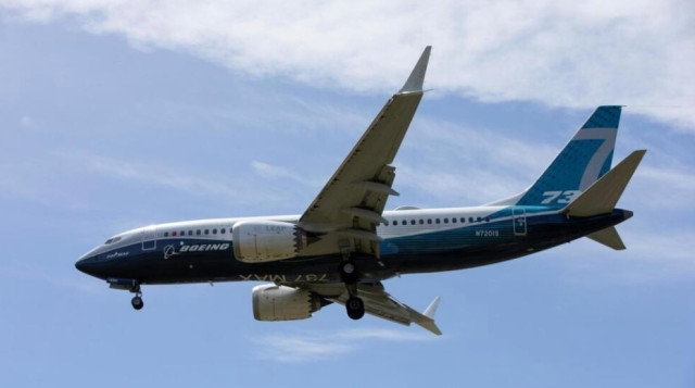 យន្តហោះ​ប៊ូអ៊ីង​ 737 MAX ហោះលើ​មេឃ Seattle ឆ្នាំ​២០២០ Karen Ducey/Reuters