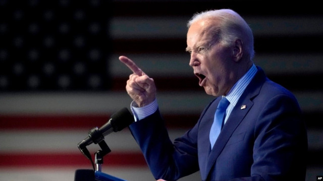 ប្រធានាធិបតីសហរដ្ឋអាមេរិកលោក Joe Biden ថ្លែងនៅរដ្ឋ South Carolina កាលពីថ្ងៃទី២៧ ខែមករា ឆ្នាំ២០២៤។ AP